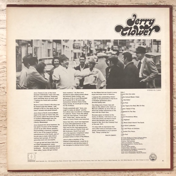 Jerry Clower Mouth Of Mississippi Vinyl Lp '72 - Picture 9 of 10